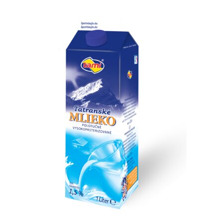 Tatranské čerstvé mlieko 1,5% (12 x 1L)