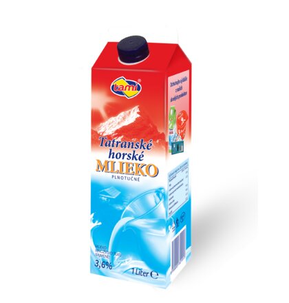 Tatranské horské mlieko 3,6% (12 x 1L)