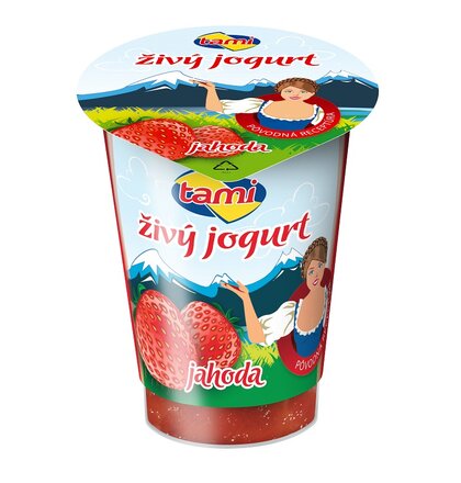Tami Živý jogurt jahoda 180g (20 x 180g)