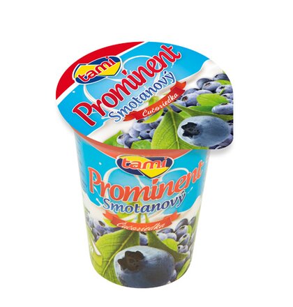 Prominent smotanový jogurt čučoriedka 135g (20 x 135g)