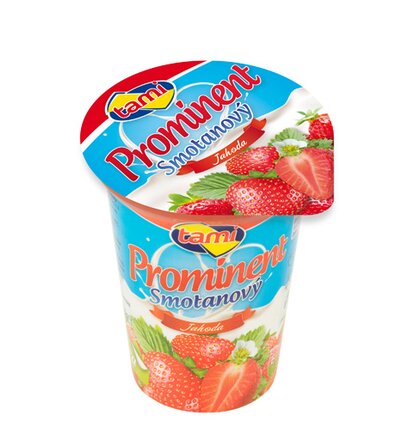 Prominent smotanový jogurt jahoda 135g
